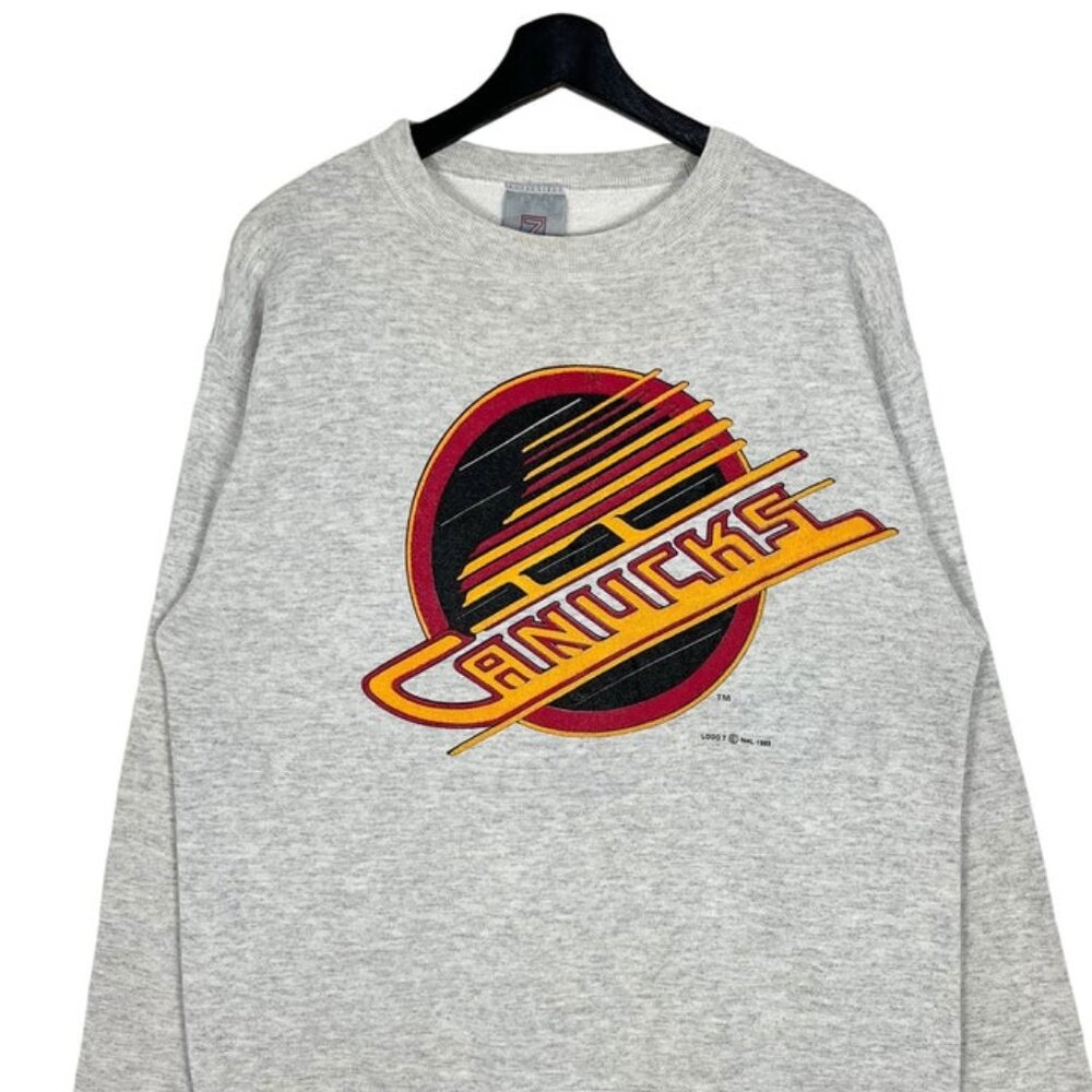 Vintage 1993 Vancouver Canucks Hockey Sweatshirt Retro Vancouver Canucks NHL Tee